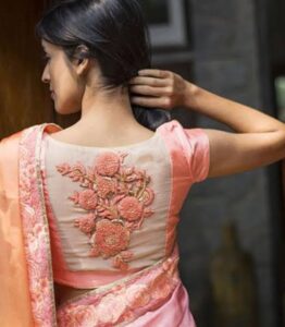 Embroidered Blouse Back Design